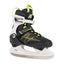 K2 Alexis Women's Ice Skates 2027 in Grey / Green – three-quarter view