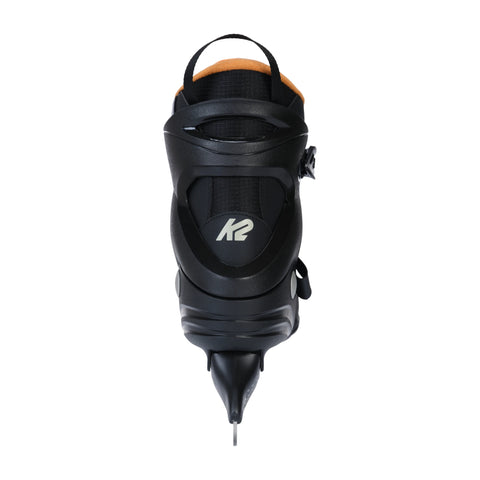 K2 F.I.T. Pro Men's Ice Skates 2027 in Grey / Orange – rear view