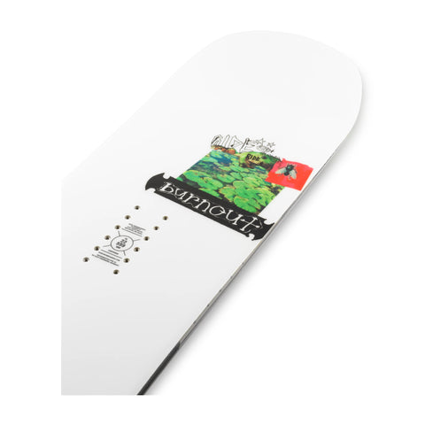 Ride Burnout Snowboard 2027 – top sheet detail