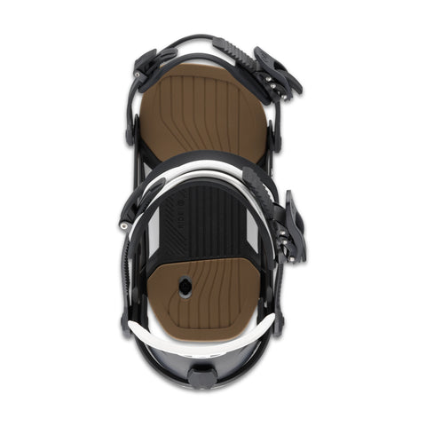 Ride Circuit Snowboard Bindings 2027 in Black – top view