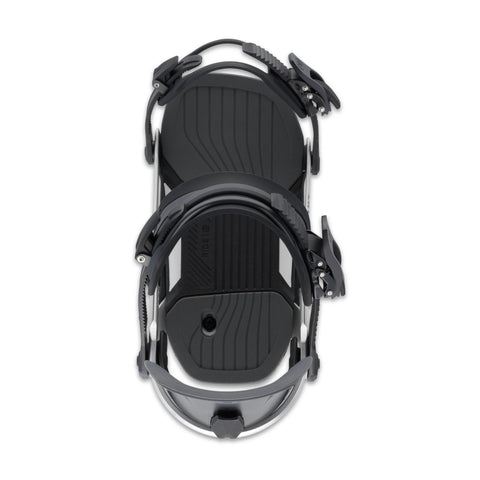 Ride Circuit Snowboard Bindings 2027 in Silver – top view