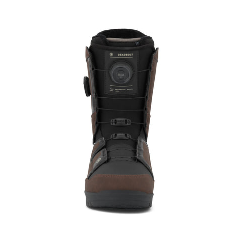 Ride Deadbolt Zonal Snowboard Boots 2027 in Brown – front view