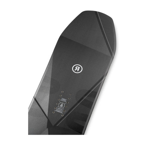 Ride Deep Fake Snowboard 2027 – top sheet detail, angled view