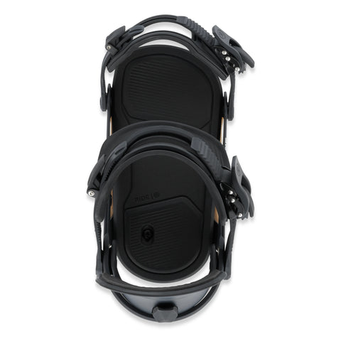 Ride Drone Snowboard Bindings 2027 in Black – top view