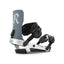 Ride Drone Snowboard Bindings 2027 in Silver – three-quarter view