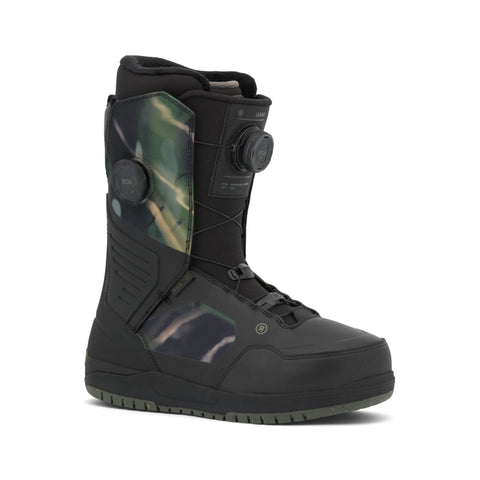Ride Lasso Snowboard Boots 2027 in Swamp Camo – outside side view