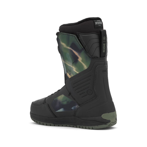 Ride Lasso Snowboard Boots 2027 in Swamp Camo – inside side view