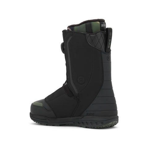 Ride Lasso Pro Snowboard Boots 2027 in Swamp Camo – inside side view