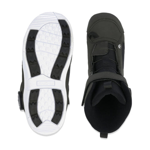 Ride Norris Snowboard Boots 2027 in Black – pair from above showing sole