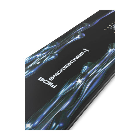 Ride Smokescreen Snowboard 2027 – top sheet detail, angled view