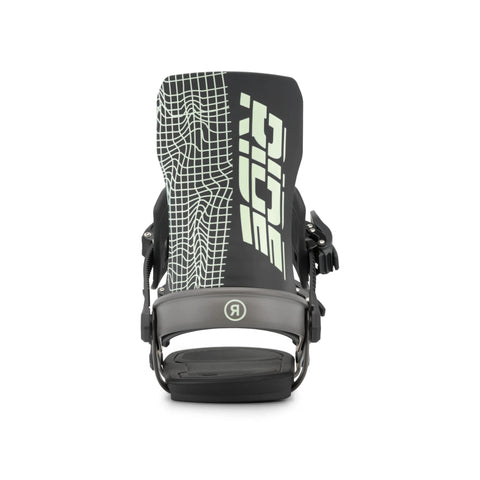 Ride Specter Snowboard Bindings 2027 in Gunmetal – rear view of highback