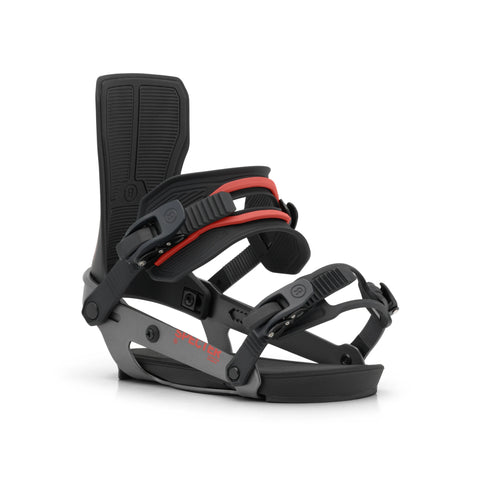 Ride Specter Snowboard Bindings 2027 in Red – outside side view