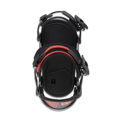 Ride Specter Snowboard Bindings 2027 in Red – top view
