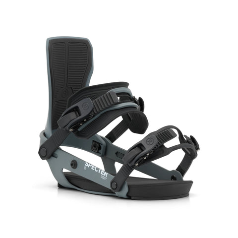 Ride Specter Women's Snowboard Bindings 2027 in Grey – outside side view