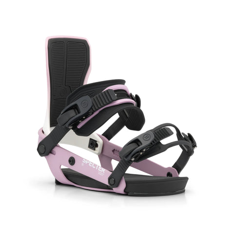 Ride Specter Women's Snowboard Bindings 2027 in Purple – outside side view