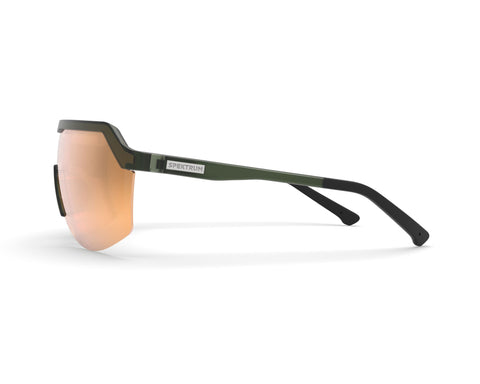 Spektrum Blank Bio Sunglasses / Moss Green / Gold Bio-Based Performance Eyewear