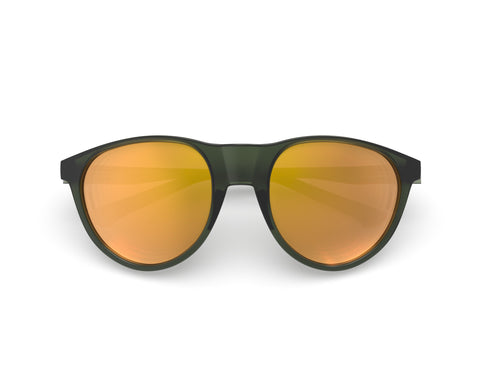 Spektrum Null Bio Sunglasses / Moss Green / Gold Bio-Based Performance Eyewear