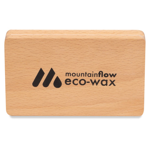 mountainflow eco-wax wax brush wooden handle